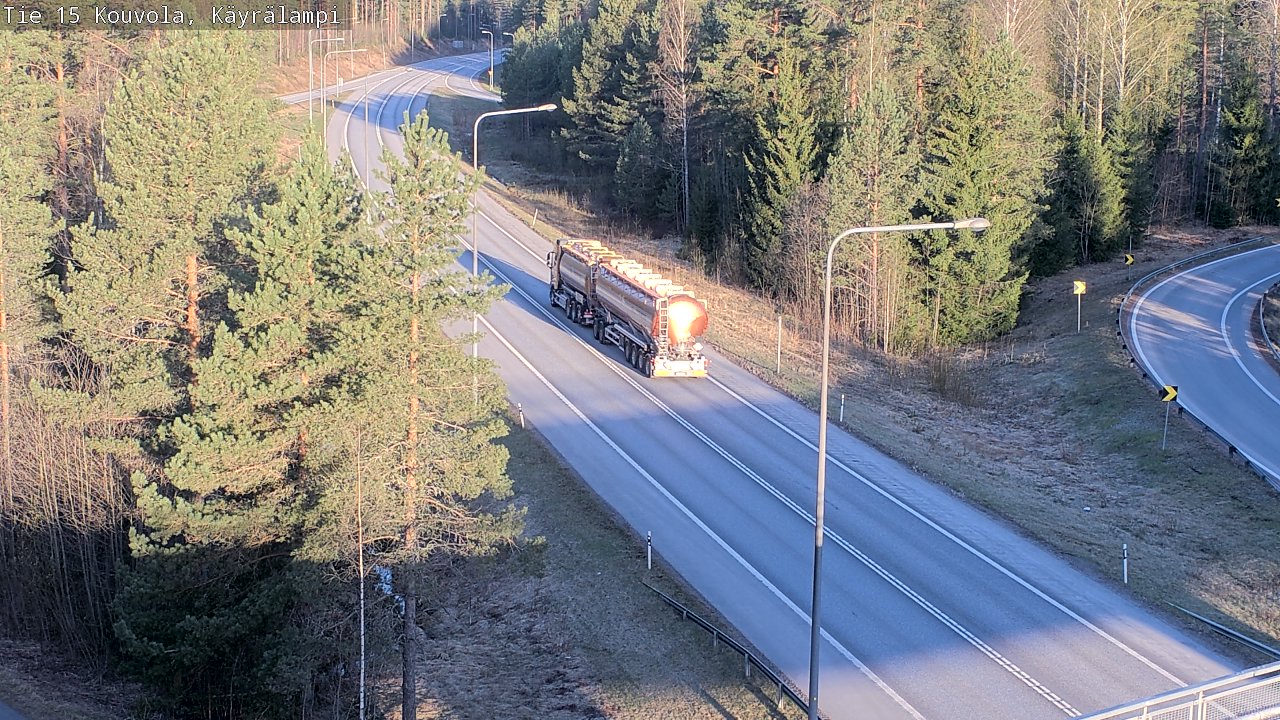 Weather Camera Image Road 15 Kouvola, Käyrälampi, Kouvola, Kymenlaakso