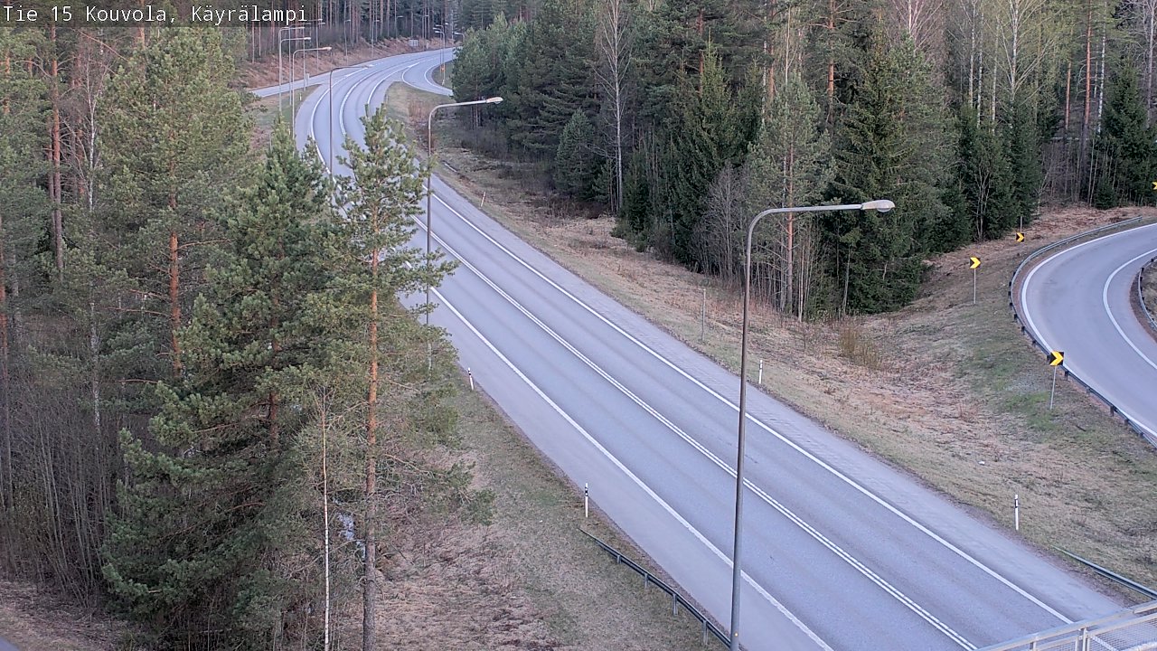 Weather Camera Image Road 15 Kouvola, Käyrälampi, Kouvola, Kymenlaakso