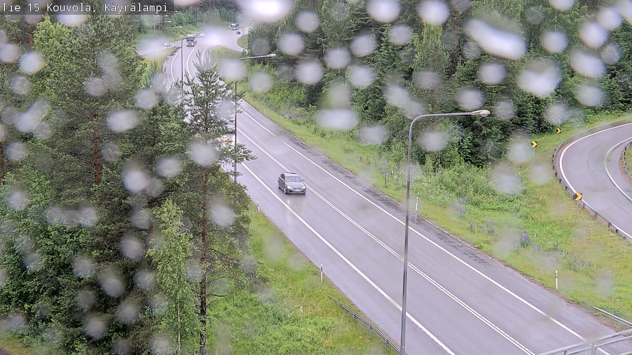 Weather Camera Image Väg 15 Kouvola, Käyrälampi, Kouvola, Kymenlaakso