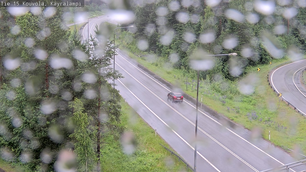 Weather Camera Image Väg 15 Kouvola, Käyrälampi, Kouvola, Kymenlaakso