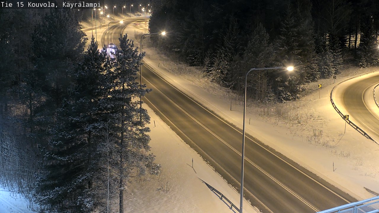 Weather Camera Image Road 15 Kouvola, Käyrälampi, Kouvola, Kymenlaakso