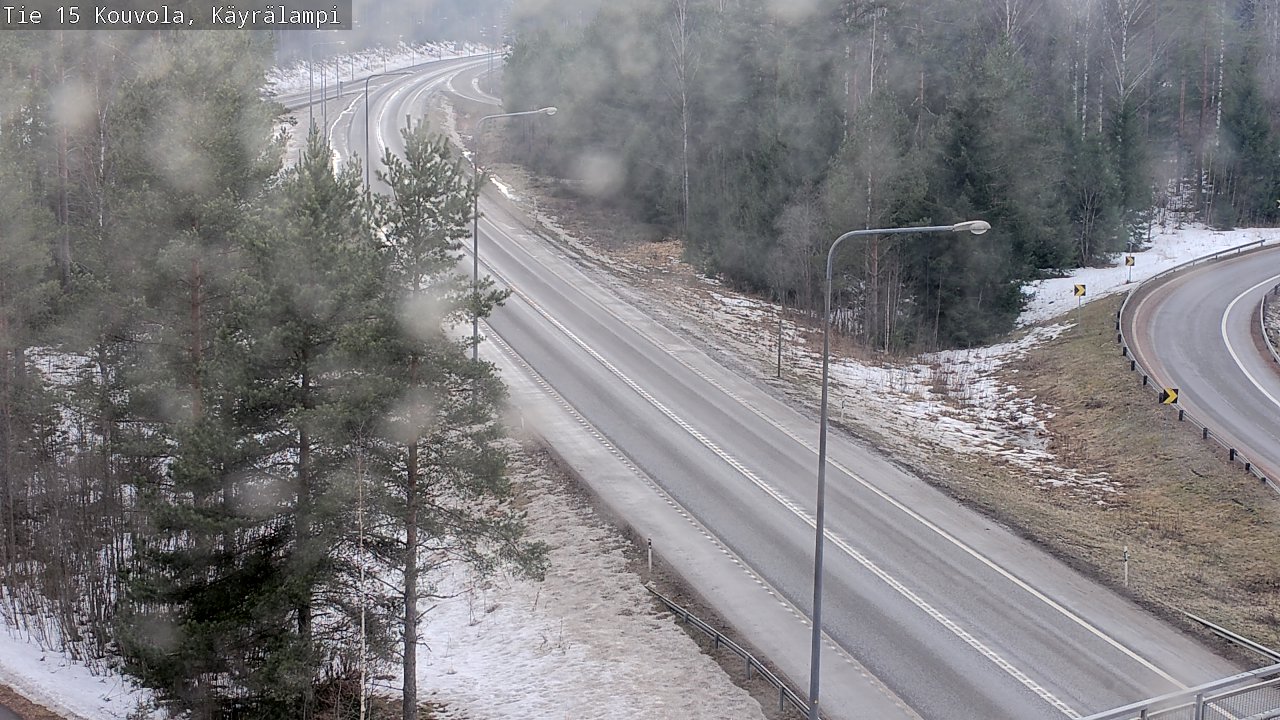 Weather Camera Image Väg 15 Kouvola, Käyrälampi, Kouvola, Kymenlaakso