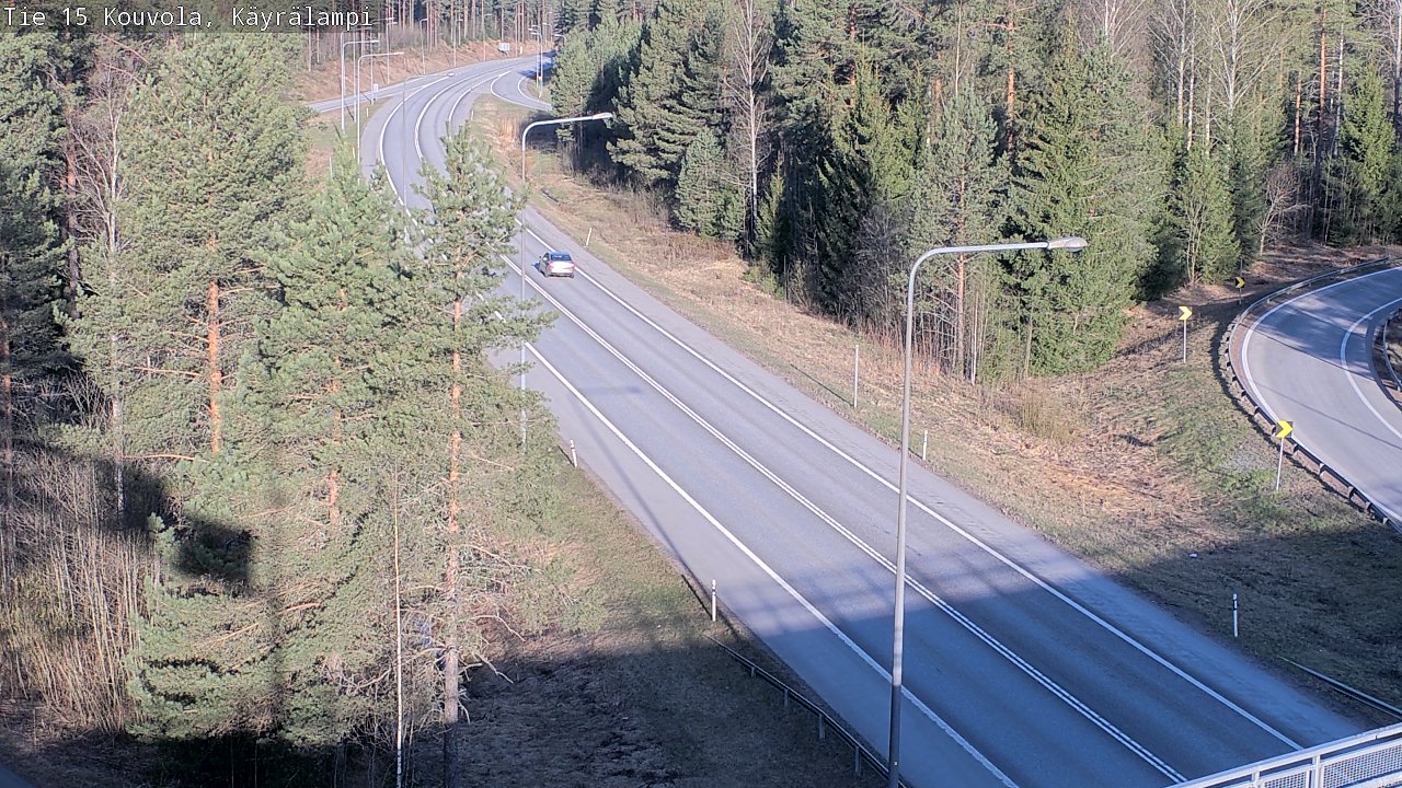 Weather Camera Image Road 15 Kouvola, Käyrälampi, Kouvola, Kymenlaakso