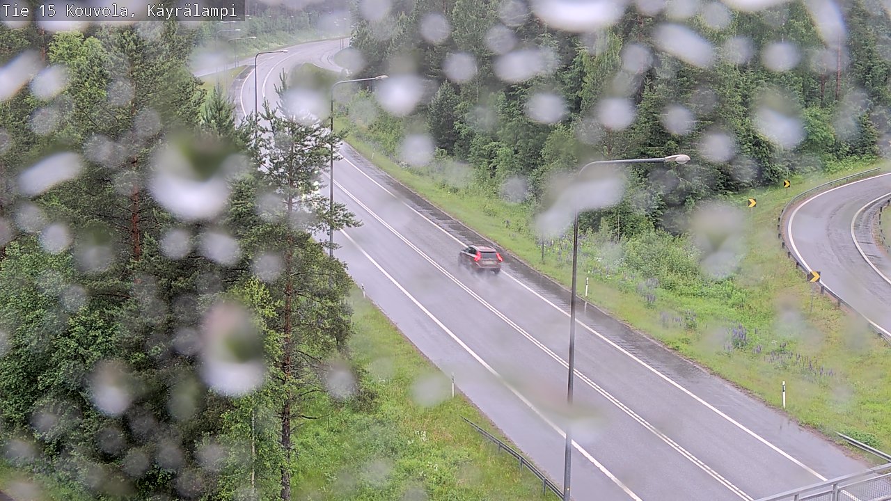 Weather Camera Image Väg 15 Kouvola, Käyrälampi, Kouvola, Kymenlaakso