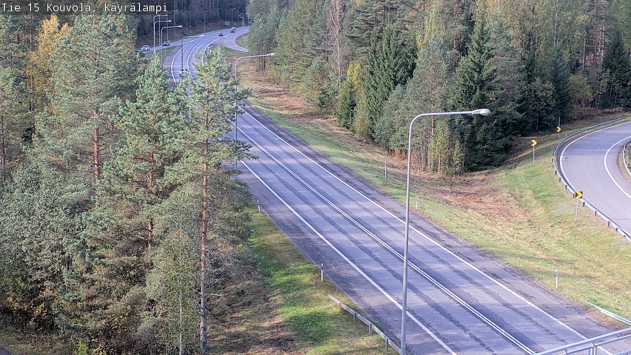 Weather Camera Image Road 15 Kouvola, Käyrälampi, Kouvola, Kymenlaakso