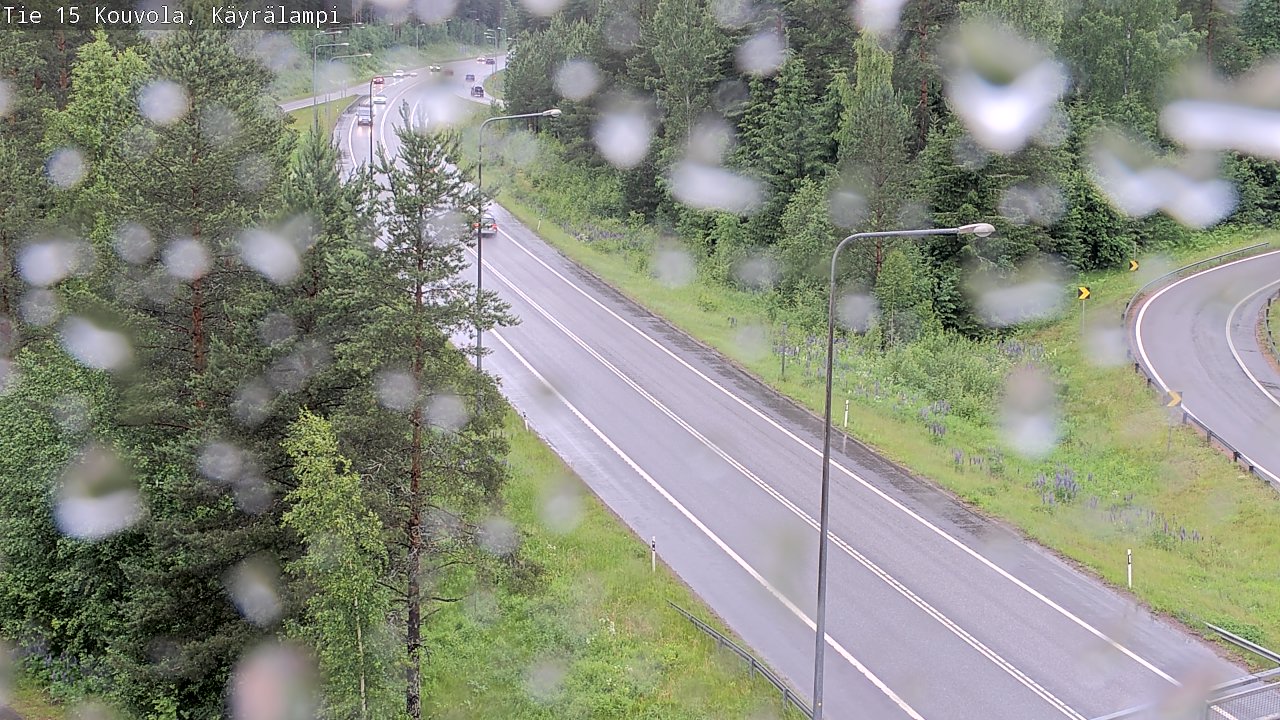 Weather Camera Image Väg 15 Kouvola, Käyrälampi, Kouvola, Kymenlaakso