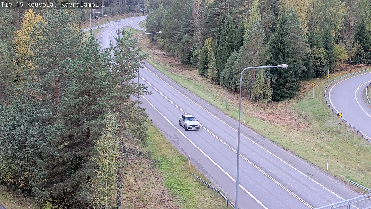 Weather Camera Image Road 15 Kouvola, Käyrälampi, Kouvola, Kymenlaakso