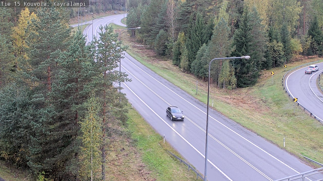 Weather Camera Image Road 15 Kouvola, Käyrälampi, Kouvola, Kymenlaakso