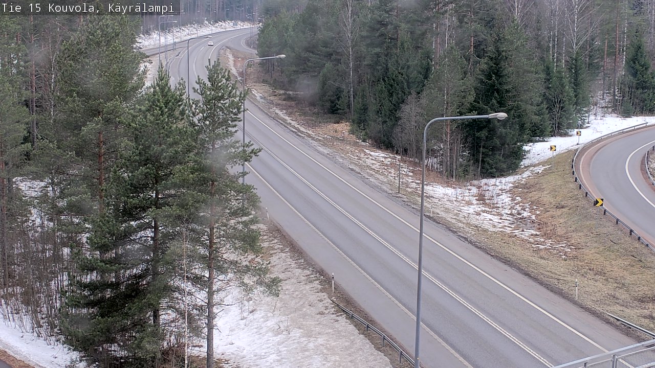Weather Camera Image Väg 15 Kouvola, Käyrälampi, Kouvola, Kymenlaakso