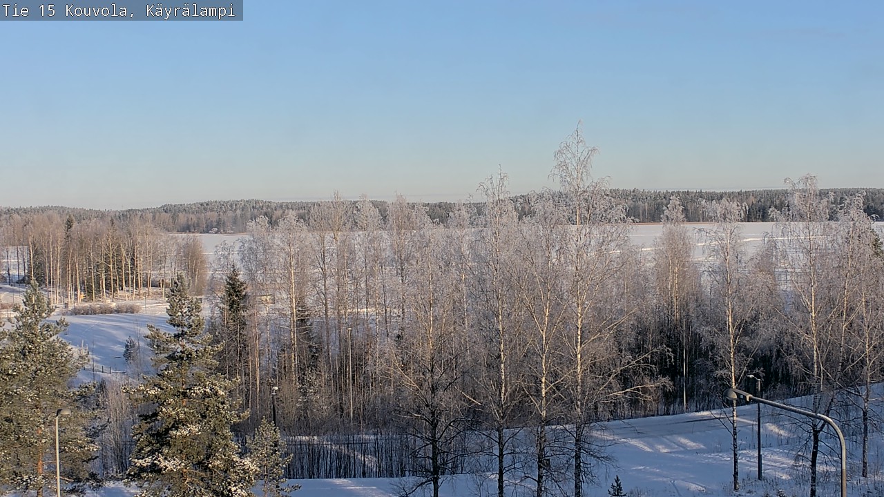 Weather Camera Image Road 15 Kouvola, Käyrälampi, Kouvola, Kymenlaakso