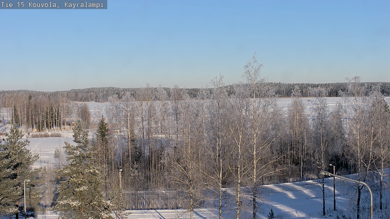 Weather Camera Image Road 15 Kouvola, Käyrälampi, Kouvola, Kymenlaakso