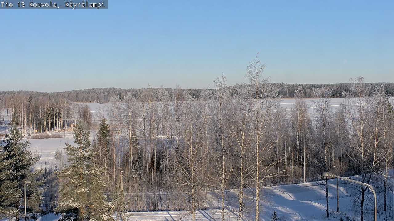 Weather Camera Image Road 15 Kouvola, Käyrälampi, Kouvola, Kymenlaakso