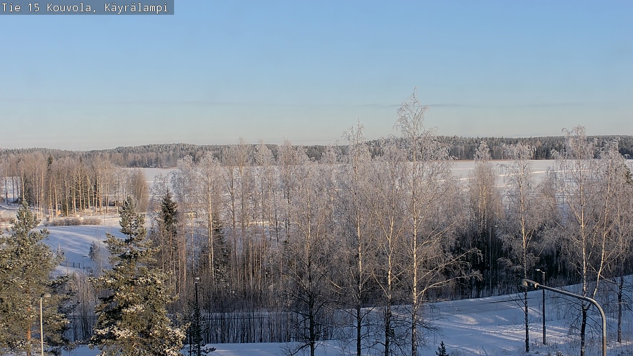Weather Camera Image Road 15 Kouvola, Käyrälampi, Kouvola, Kymenlaakso