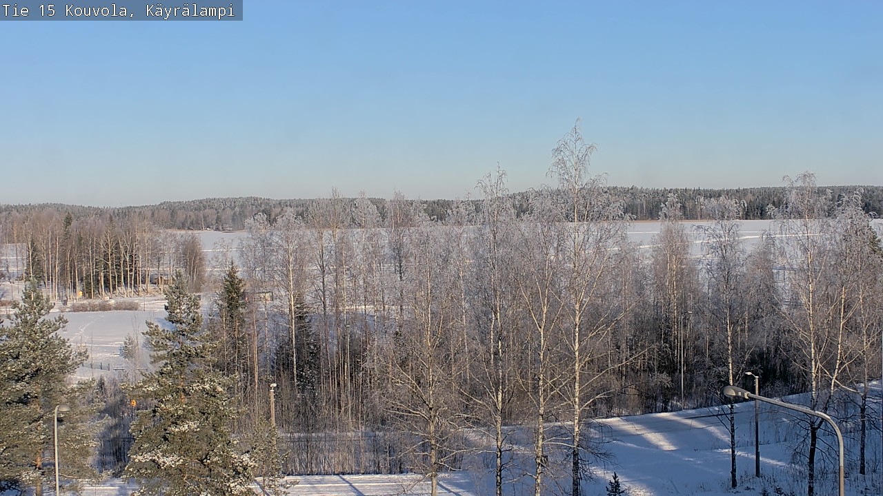 Weather Camera Image Road 15 Kouvola, Käyrälampi, Kouvola, Kymenlaakso