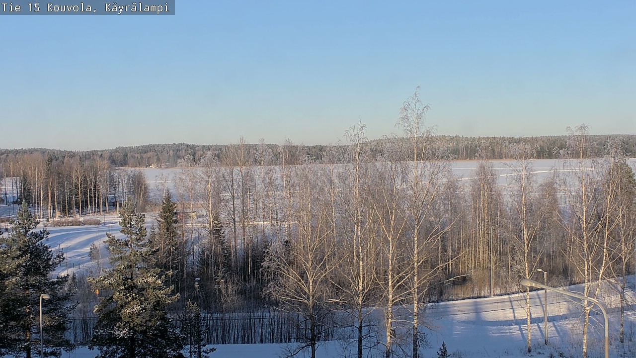 Weather Camera Image Road 15 Kouvola, Käyrälampi, Kouvola, Kymenlaakso