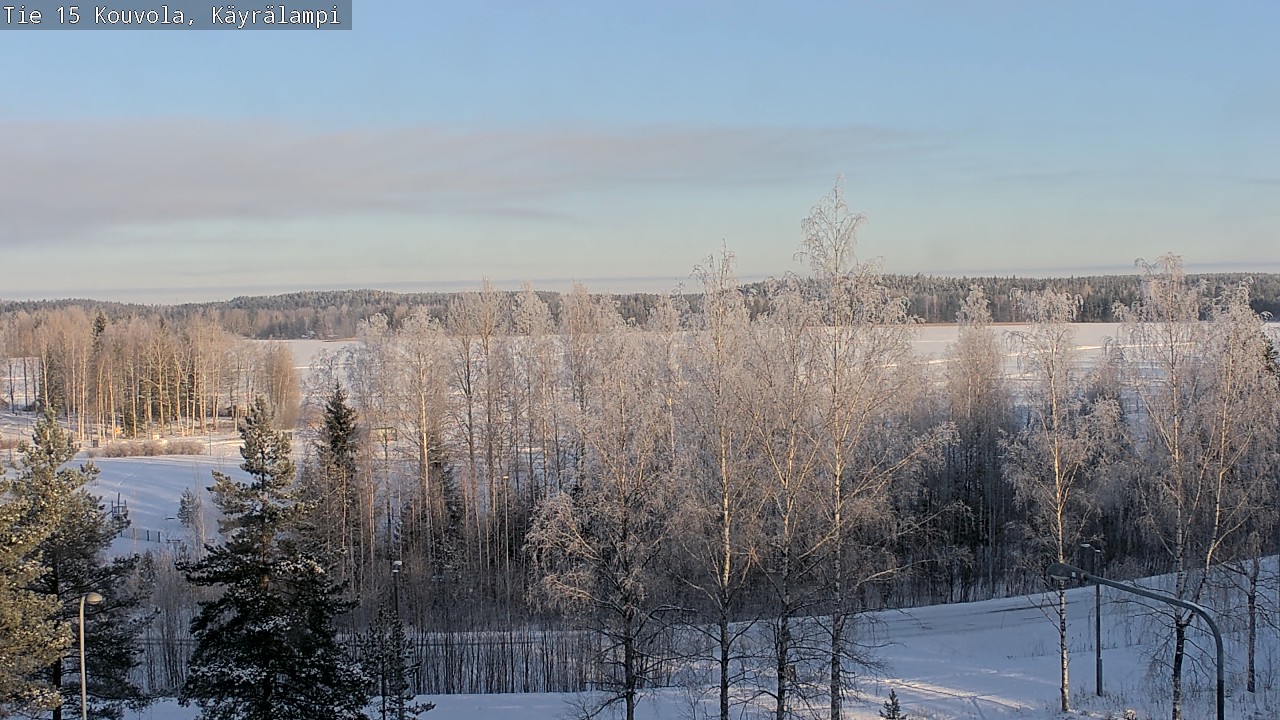 Weather Camera Image Road 15 Kouvola, Käyrälampi, Kouvola, Kymenlaakso