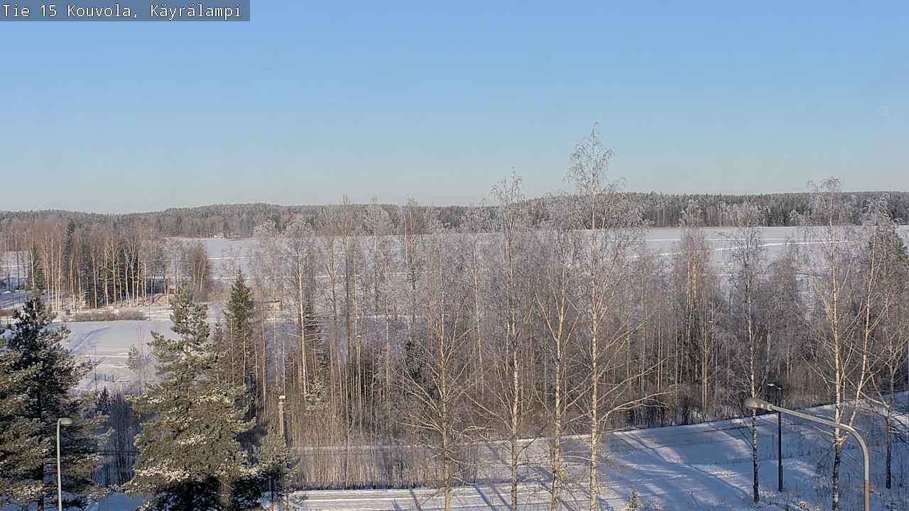 Weather Camera Image Road 15 Kouvola, Käyrälampi, Kouvola, Kymenlaakso