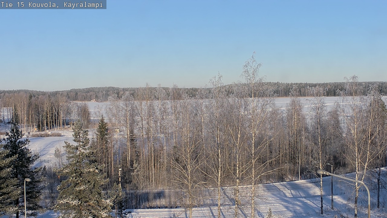 Weather Camera Image Road 15 Kouvola, Käyrälampi, Kouvola, Kymenlaakso