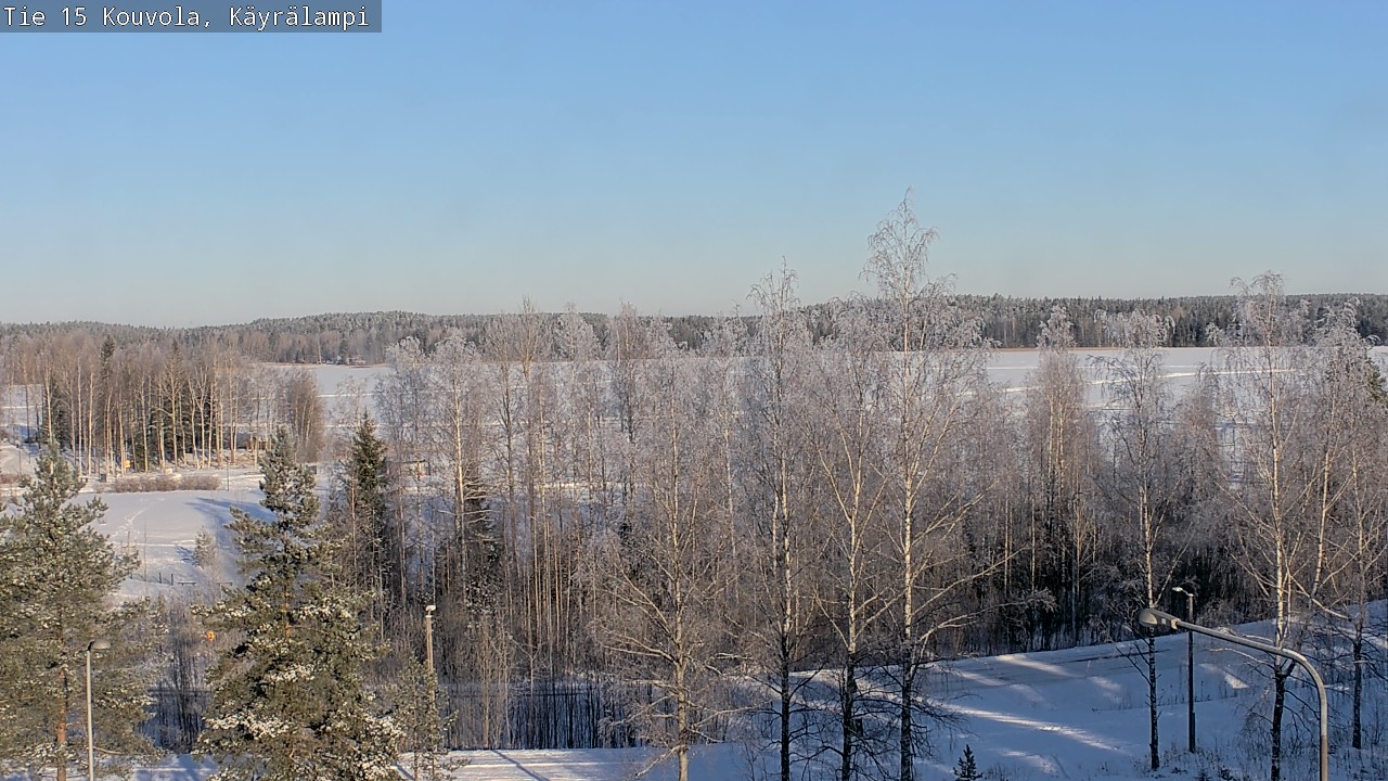 Weather Camera Image Road 15 Kouvola, Käyrälampi, Kouvola, Kymenlaakso