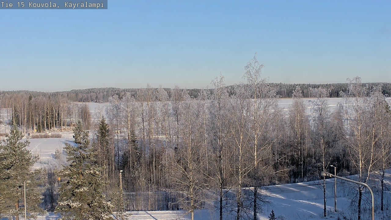 Weather Camera Image Road 15 Kouvola, Käyrälampi, Kouvola, Kymenlaakso