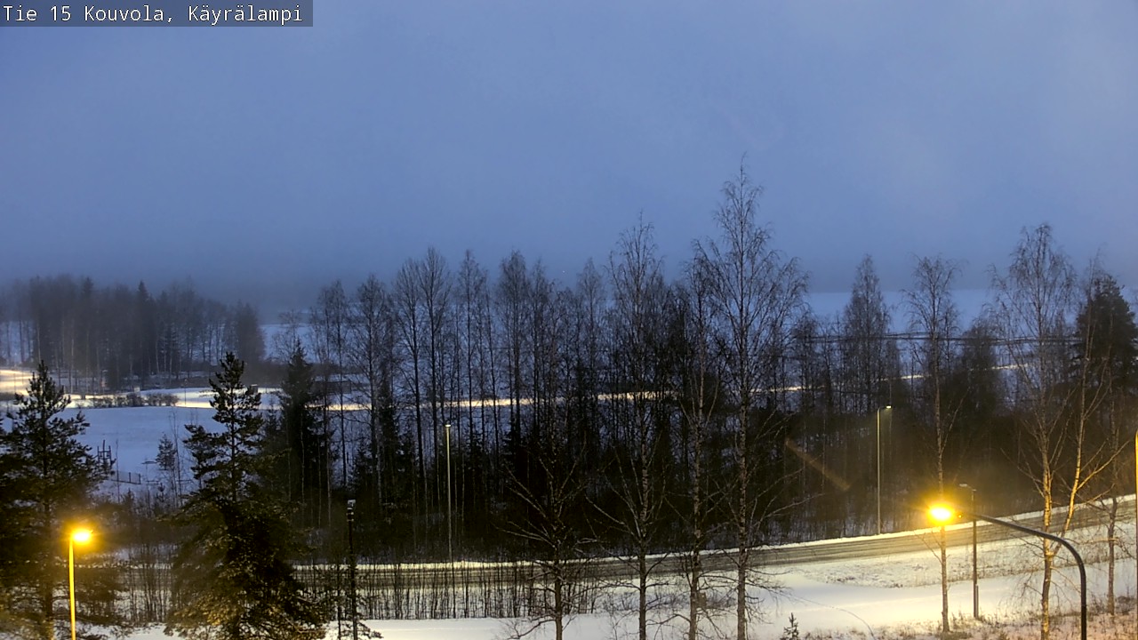 Weather Camera Image Väg 15 Kouvola, Käyrälampi, Kouvola, Kymenlaakso