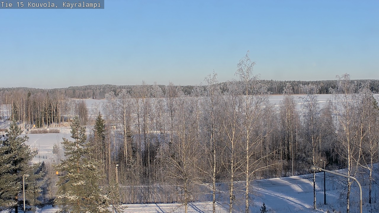 Weather Camera Image Road 15 Kouvola, Käyrälampi, Kouvola, Kymenlaakso