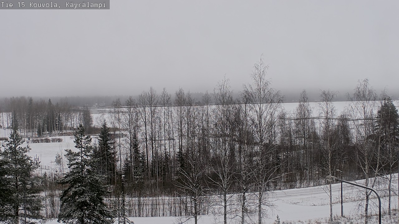 Weather Camera Image Väg 15 Kouvola, Käyrälampi, Kouvola, Kymenlaakso