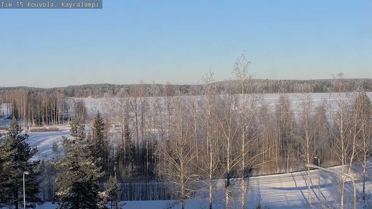 Weather Camera Image Road 15 Kouvola, Käyrälampi, Kouvola, Kymenlaakso