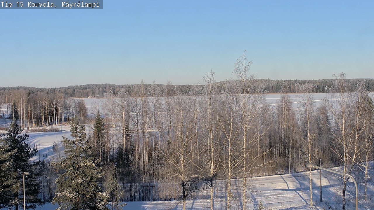Weather Camera Image Road 15 Kouvola, Käyrälampi, Kouvola, Kymenlaakso