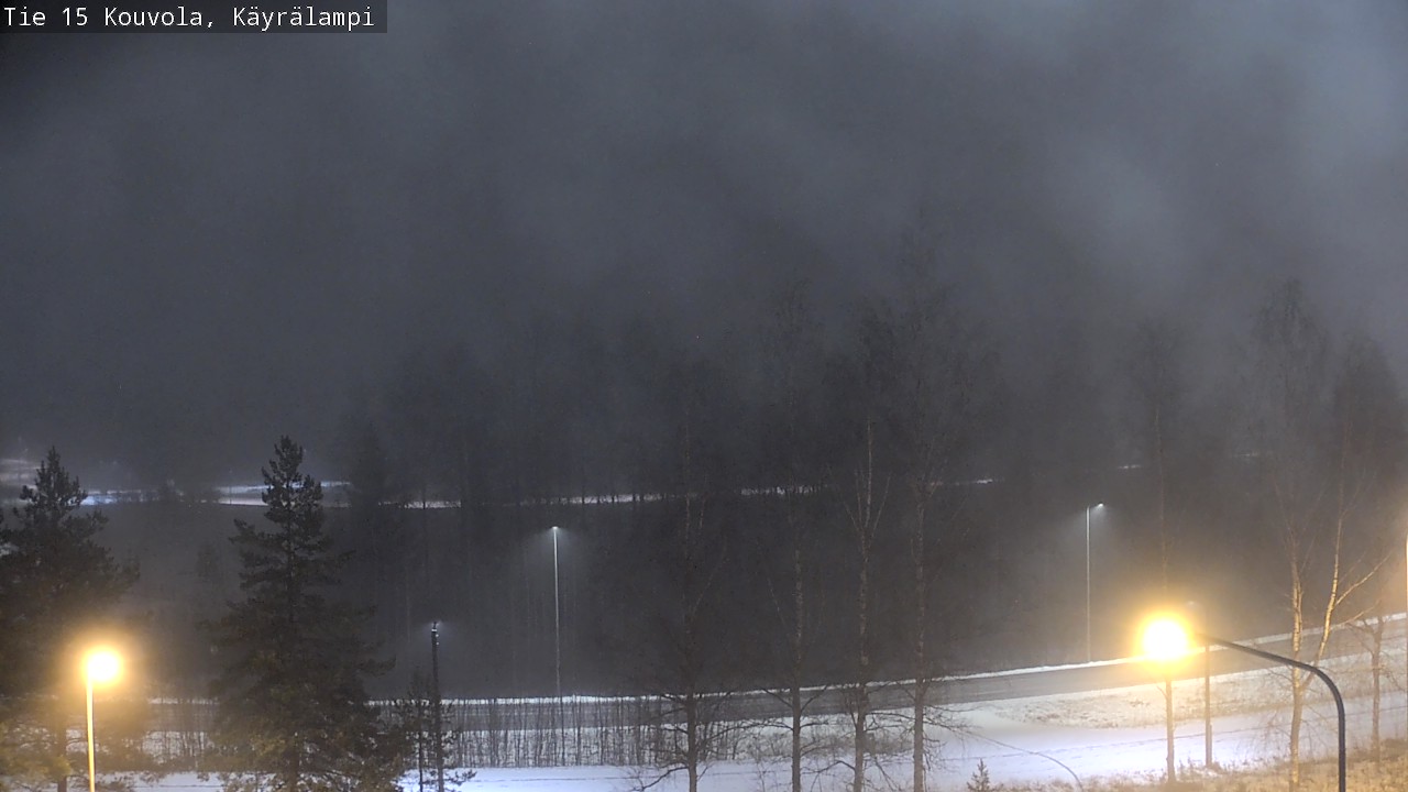 Weather Camera Image Väg 15 Kouvola, Käyrälampi, Kouvola, Kymenlaakso
