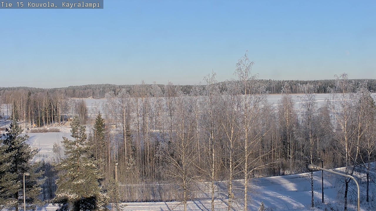 Weather Camera Image Road 15 Kouvola, Käyrälampi, Kouvola, Kymenlaakso