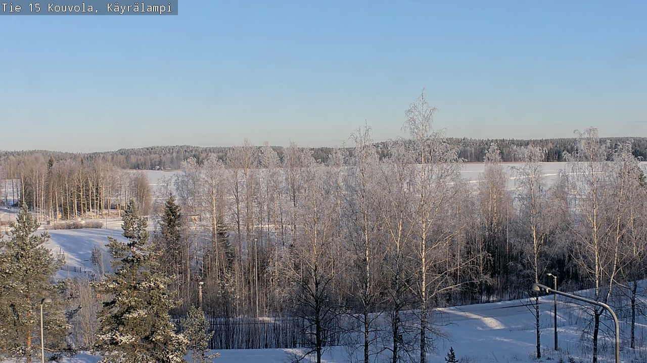 Weather Camera Image Road 15 Kouvola, Käyrälampi, Kouvola, Kymenlaakso