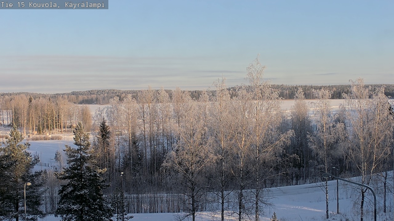 Weather Camera Image Road 15 Kouvola, Käyrälampi, Kouvola, Kymenlaakso