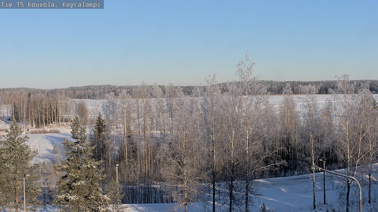 Weather Camera Image Road 15 Kouvola, Käyrälampi, Kouvola, Kymenlaakso