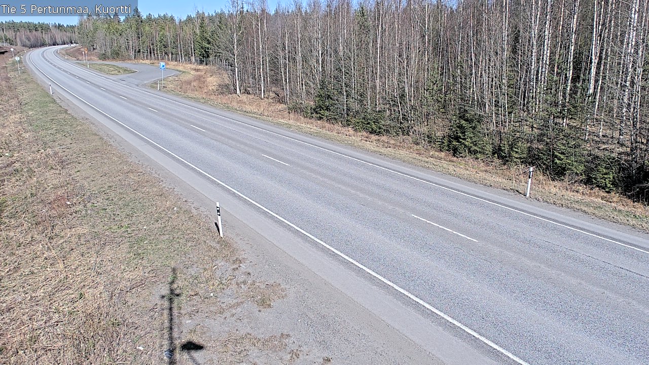 Weather Camera Image Väg 5 Pertunmaa, Kuortti, Pertunmaa, Etelä-Savo