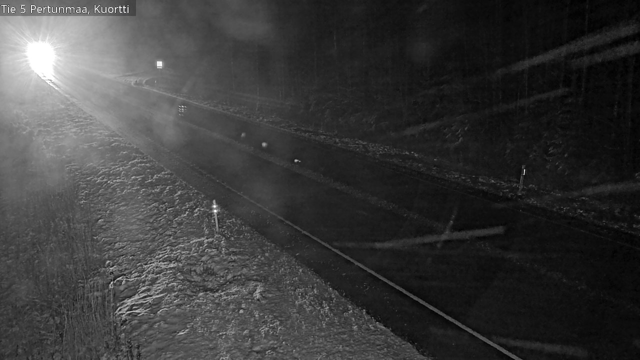 Weather Camera Image Väg 5 Pertunmaa, Kuortti, Pertunmaa, Etelä-Savo