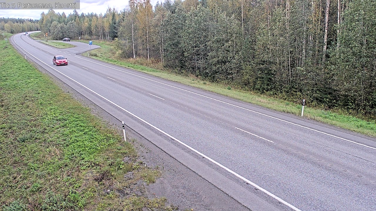 Weather Camera Image Väg 5 Pertunmaa, Kuortti, Pertunmaa, Etelä-Savo