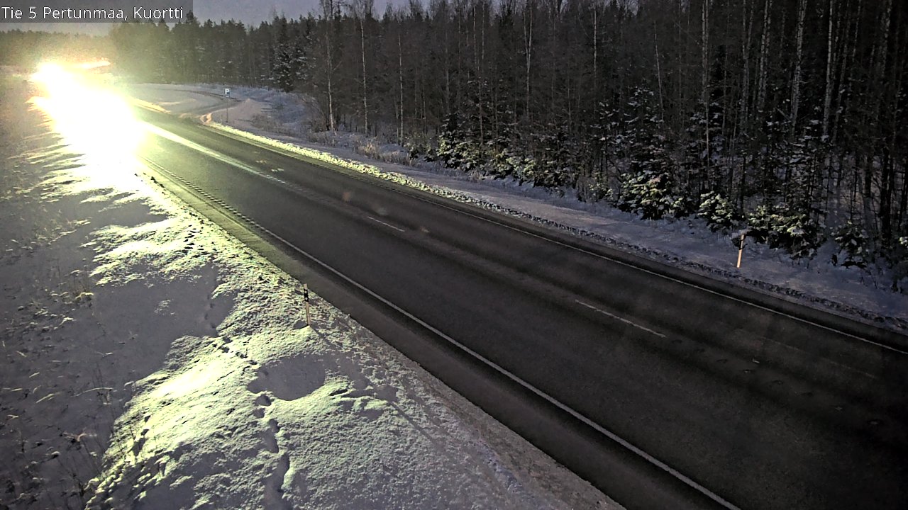Weather Camera Image Road 5 Pertunmaa, Kuortti, Pertunmaa, Etelä-Savo