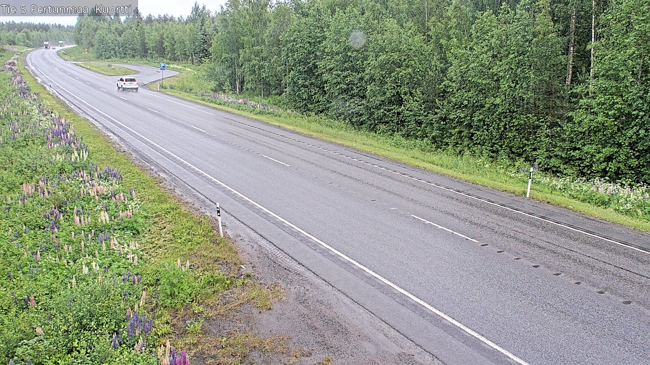 Weather Camera Image Väg 5 Pertunmaa, Kuortti, Pertunmaa, Etelä-Savo