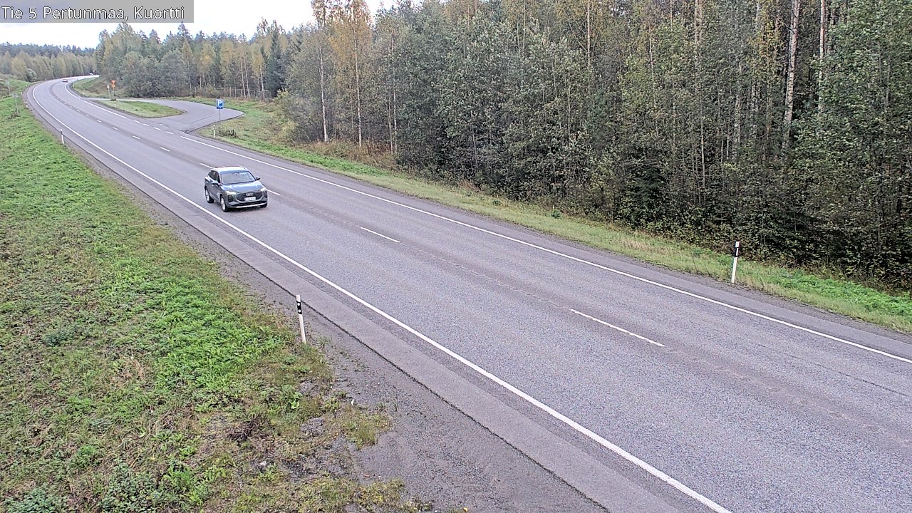 Weather Camera Image Väg 5 Pertunmaa, Kuortti, Pertunmaa, Etelä-Savo