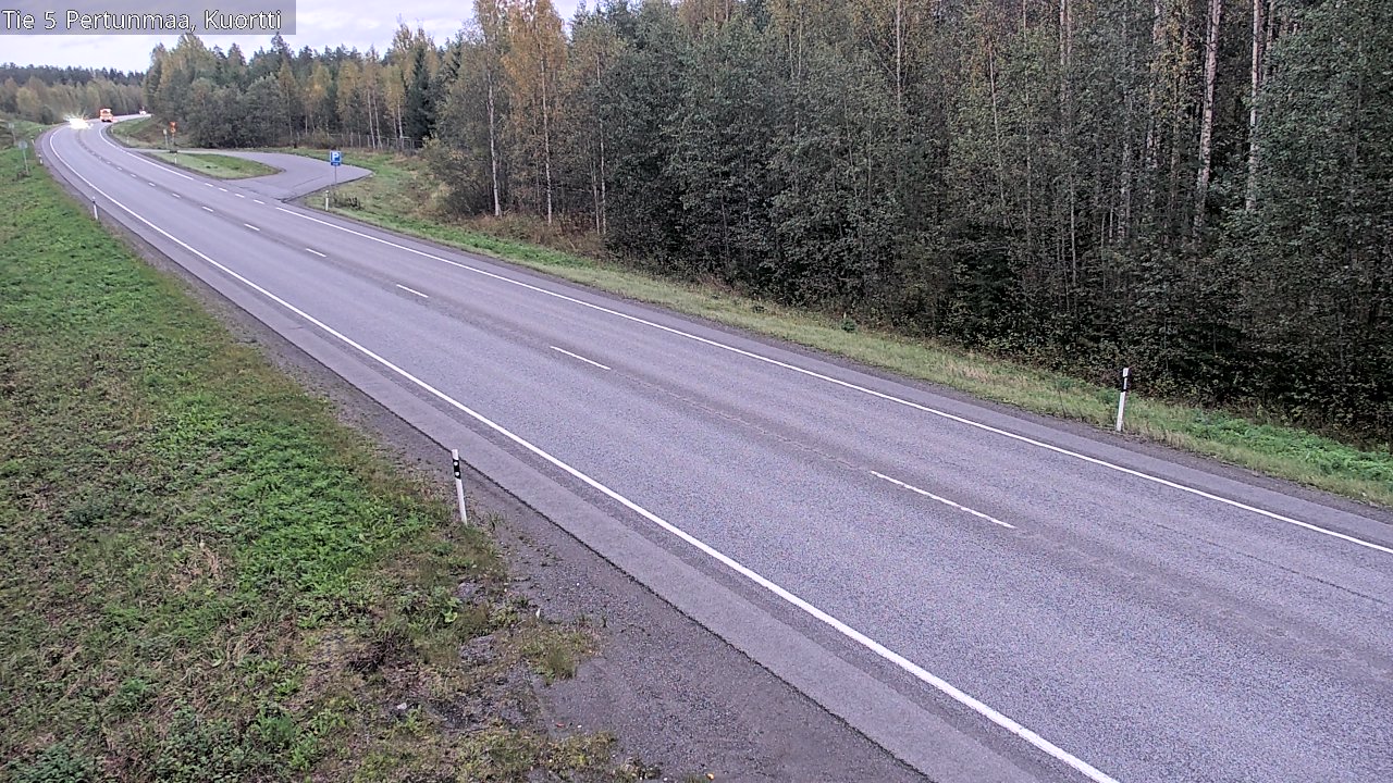 Weather Camera Image Väg 5 Pertunmaa, Kuortti, Pertunmaa, Etelä-Savo