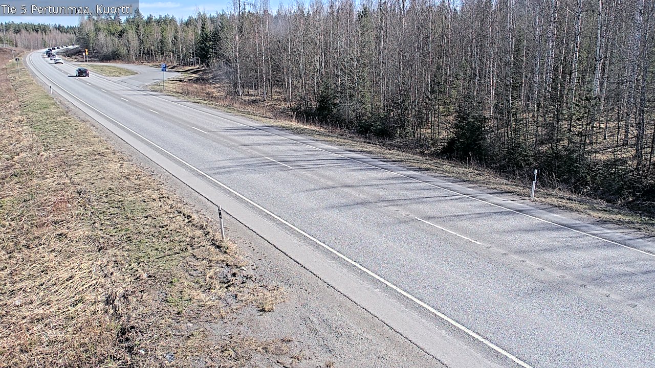 Weather Camera Image Väg 5 Pertunmaa, Kuortti, Pertunmaa, Etelä-Savo