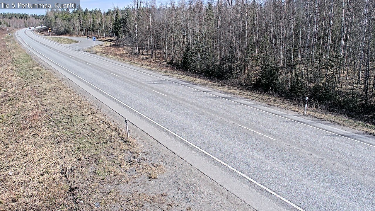 Weather Camera Image Väg 5 Pertunmaa, Kuortti, Pertunmaa, Etelä-Savo