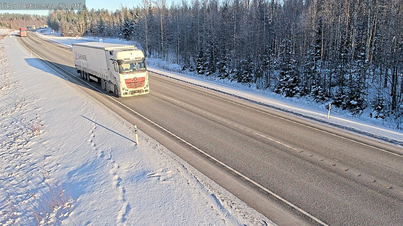 Weather Camera Image Väg 5 Pertunmaa, Kuortti, Pertunmaa, Etelä-Savo