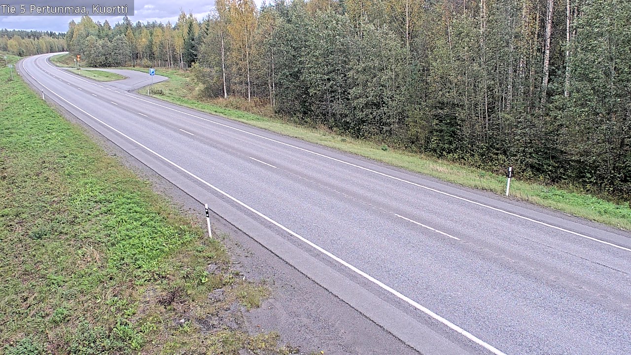 Weather Camera Image Väg 5 Pertunmaa, Kuortti, Pertunmaa, Etelä-Savo