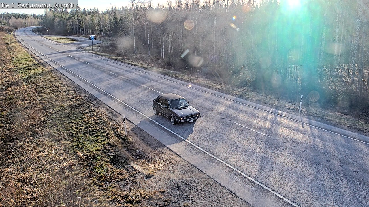 Weather Camera Image Väg 5 Pertunmaa, Kuortti, Pertunmaa, Etelä-Savo