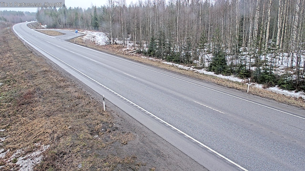 Weather Camera Image Road 5 Pertunmaa, Kuortti, Pertunmaa, Etelä-Savo