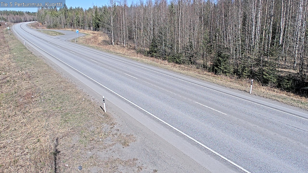 Weather Camera Image Väg 5 Pertunmaa, Kuortti, Pertunmaa, Etelä-Savo