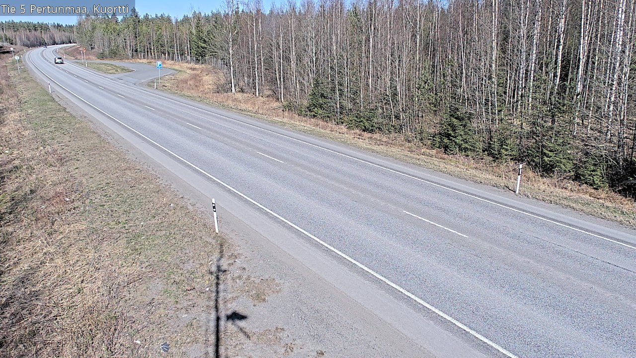 Weather Camera Image Väg 5 Pertunmaa, Kuortti, Pertunmaa, Etelä-Savo