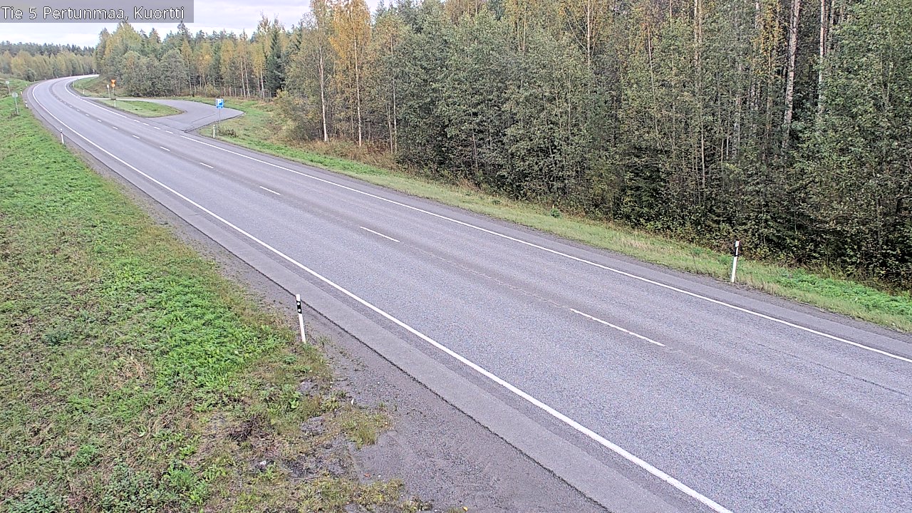 Weather Camera Image Väg 5 Pertunmaa, Kuortti, Pertunmaa, Etelä-Savo